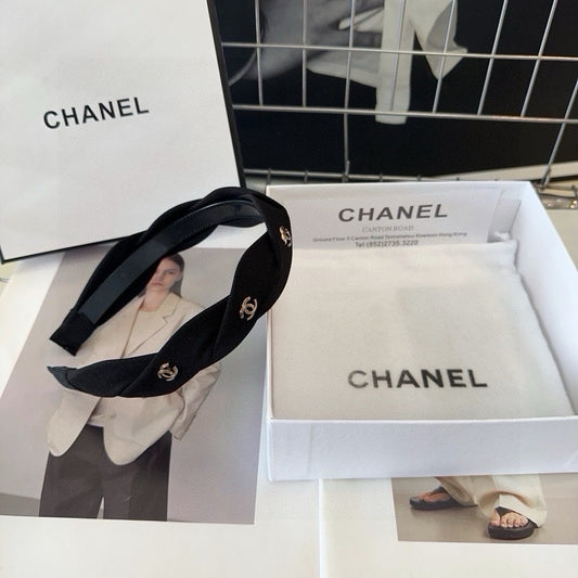 BLACK FABRIC HAIRBAND 432852