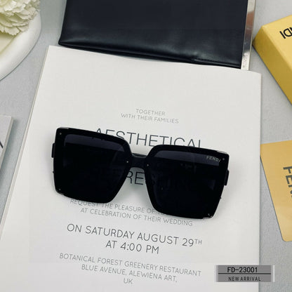 OVERSIZED FF DIAMONDS SQUARE FRAME SUNGLASSES 23001 IN ACETATE