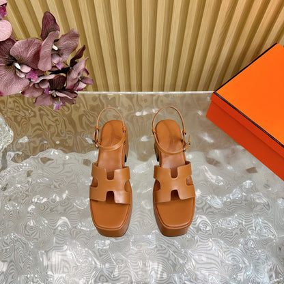 JAM 30 SANDAL IN BRONZE BROWN CALFSKIN