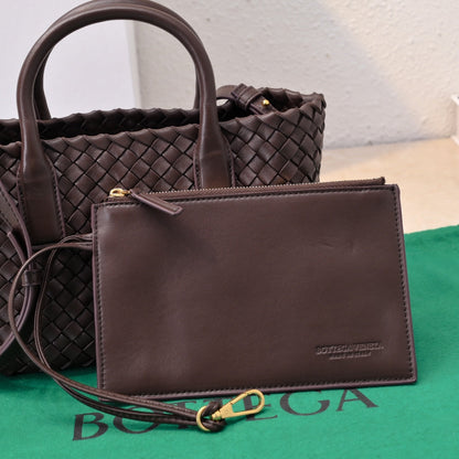 Mini Cabat 20cm Chocolate Lambskin Ghw
