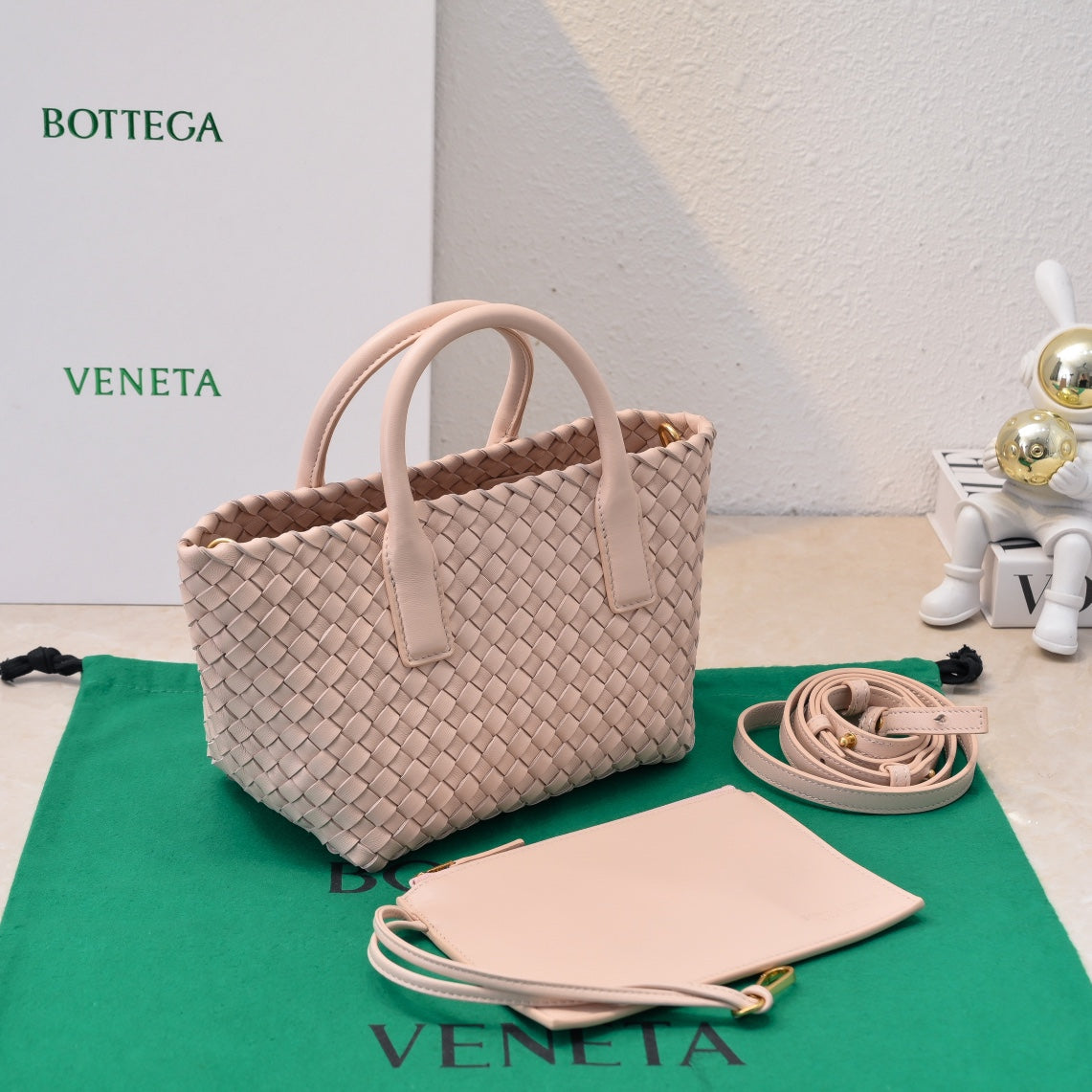 Mini Cabat 20cm Beige Lambskin Ghw