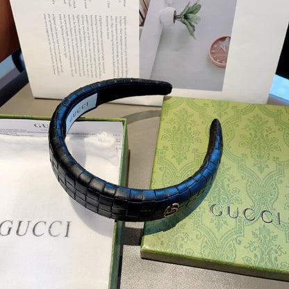 BLACK HEADBAND CALFSKIN 414425