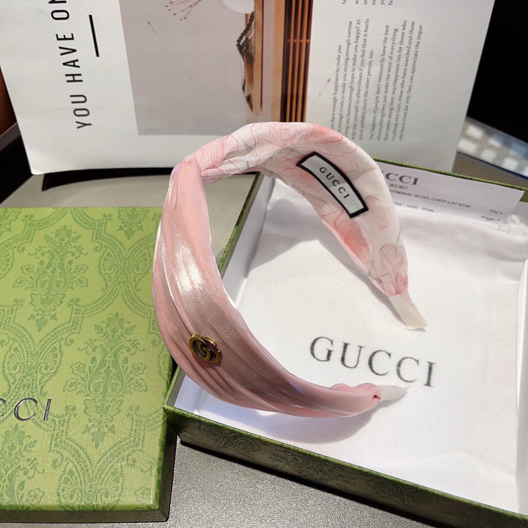 CHIFFON HEADBAND CREPE PINK 429327
