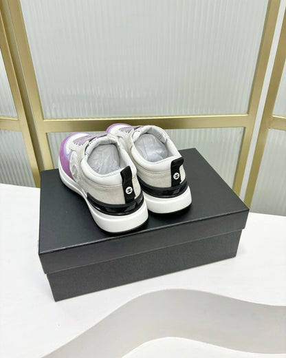 SNEAKER IN VIOLET MIX GREY SUEDE