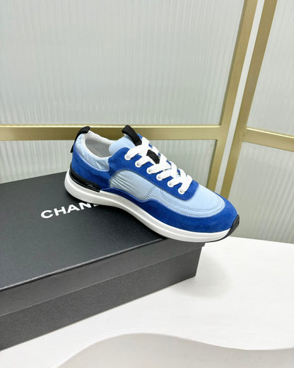 SNEAKER IN SKY MIX COBALT BLUE SUEDE