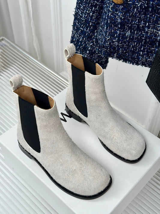 LW CAMPO CHELSEA BOOT WHITE BRUSHED SUEDE