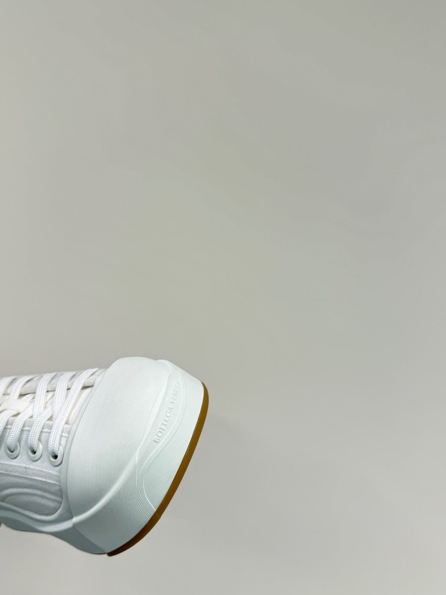 VULCAN PLATFORM SNEAKER IN WHITE CANVAS AND LAMBSKIN