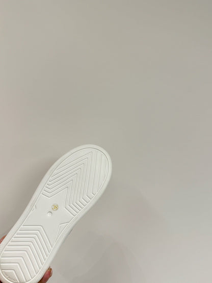 BLACK STAR SNEAKER WHITE CALFSKIN AND SUEDE CALFSKIN WITH SHEARLING LINING