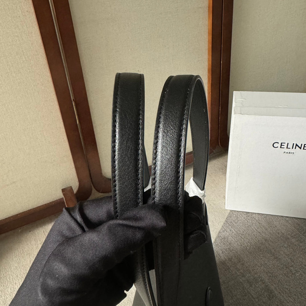 MEDIUM CABAS ANAÏS CUIR TRIOMPHE 54 IN BLACK GRAINED CALFSKIN