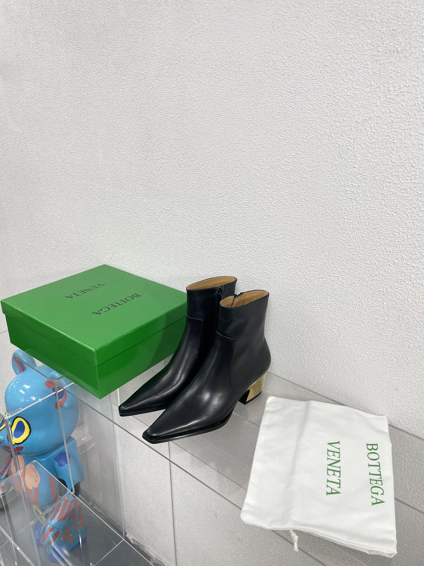 TEX ANKLE BOOT IN BLACK CALFSKIN