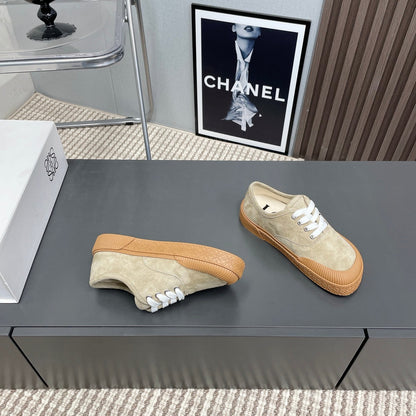 TERRA VULCA LACE-UP SNEAKER IN SAND BROWN SUEDE