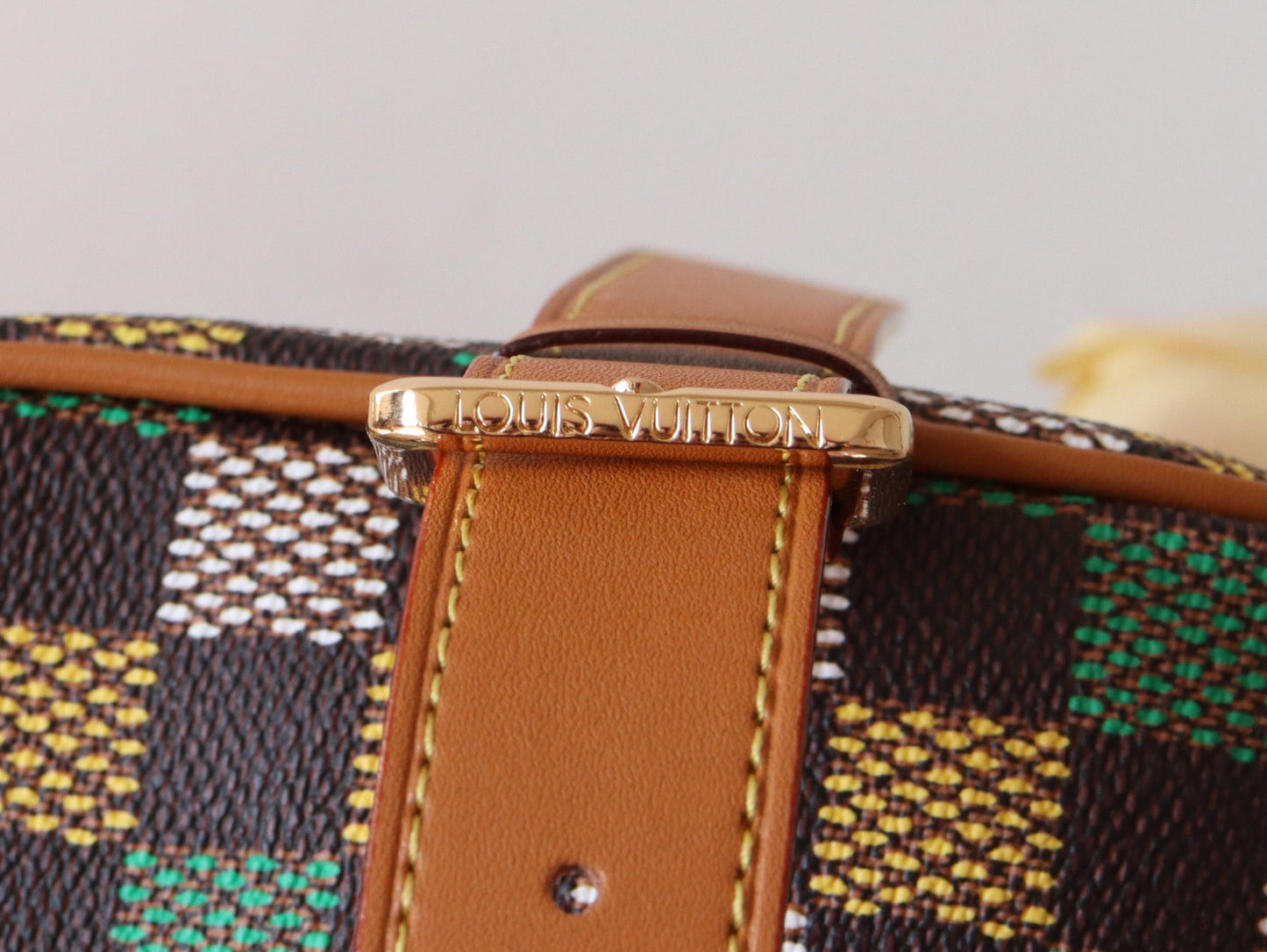 DOPP KIT LOCKER BAG 23 IN COLORFUL DAMIER CALFSKIN