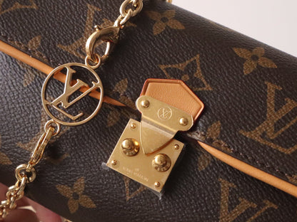 POCHETTE CAMILLE BAG 20 IN BROWN MONOGRAM COATED CANVAS