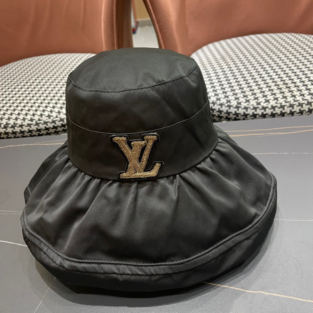 BUCKET HAT IN BLACK COTTON 404526