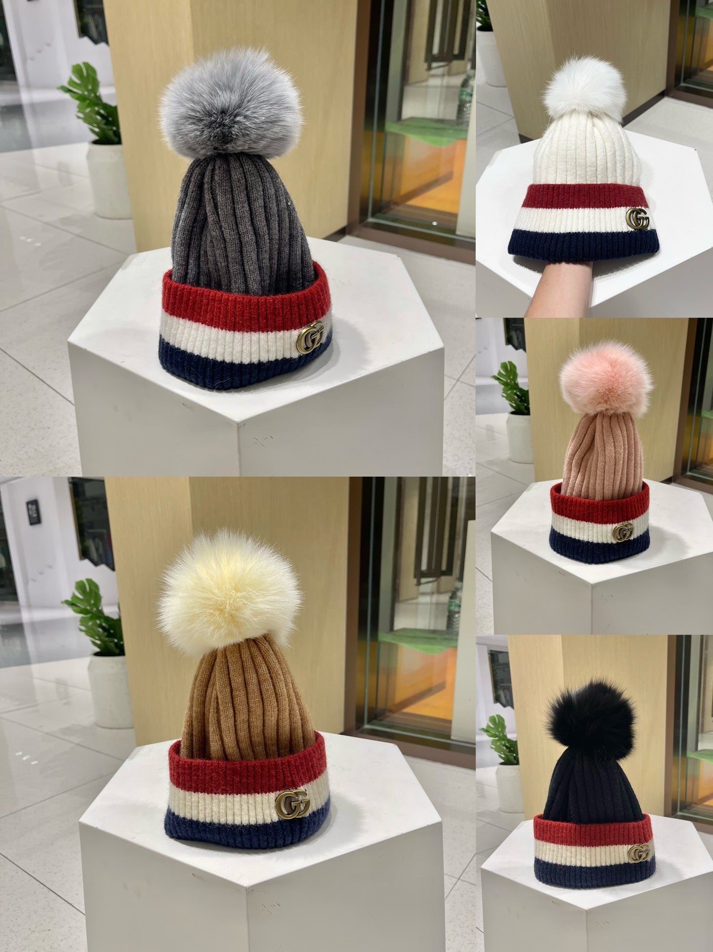 BEANIE HAT IN COLORFUL WOOL 434725