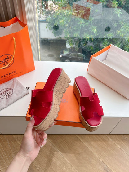 EZE 65 SANDAL CHERRY SUEDE