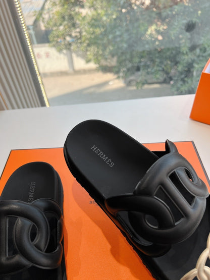 EXTRA SANDAL IN BLACK MIX SILVER CALFSKIN