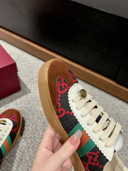 GG & ADIDAS SNEAKER BROWN FABRIC