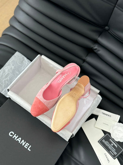 CLASSIC HIGH SLINGBACK LIGHT PINK SUEDE