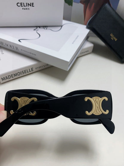 TRIOMPHE SUNGLASSES 548602 IN BLACK ACETATE