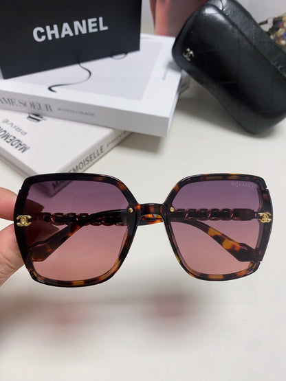SQUARE SUNGLASSES 632875 IN HAVANA ACETATE