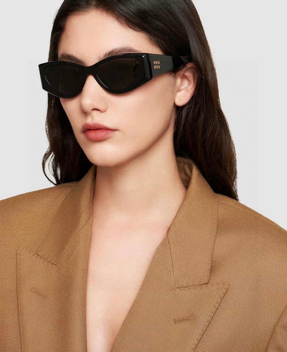 LOGO SUNGLASSES 576812 IN BLACK ACETATE