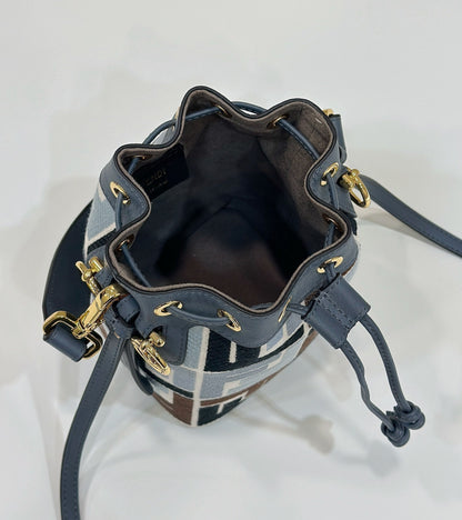 MON TRESOR 18 IN COLORFUL CANVAS WITH FF MOTIF EMBROIDERED