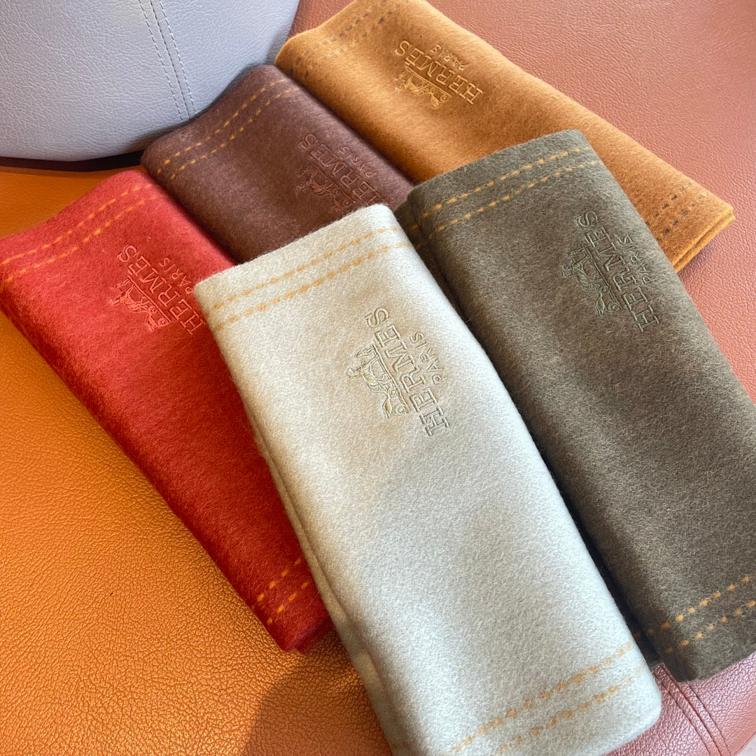 SCARF 180CM COPPER BROWN CASHMERE