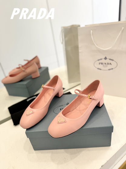 Pra Ballerina Pumps 40 Pink Lambskin