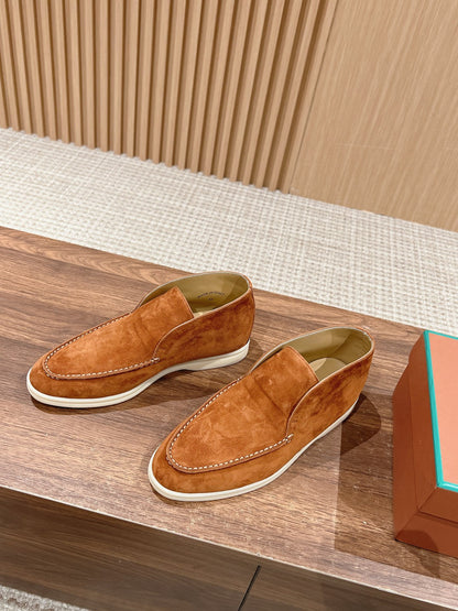 LP OPEN WALK LOAFERS BRIGHT BROWN SUEDE