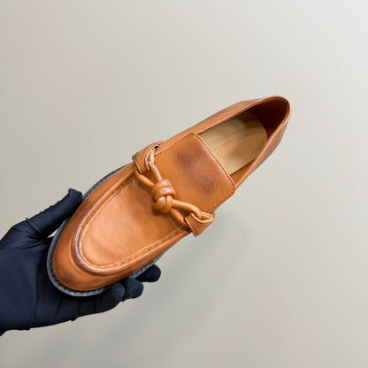 ASTAIRE LOAFER IN CINNAMON BROWN CALFSKIN