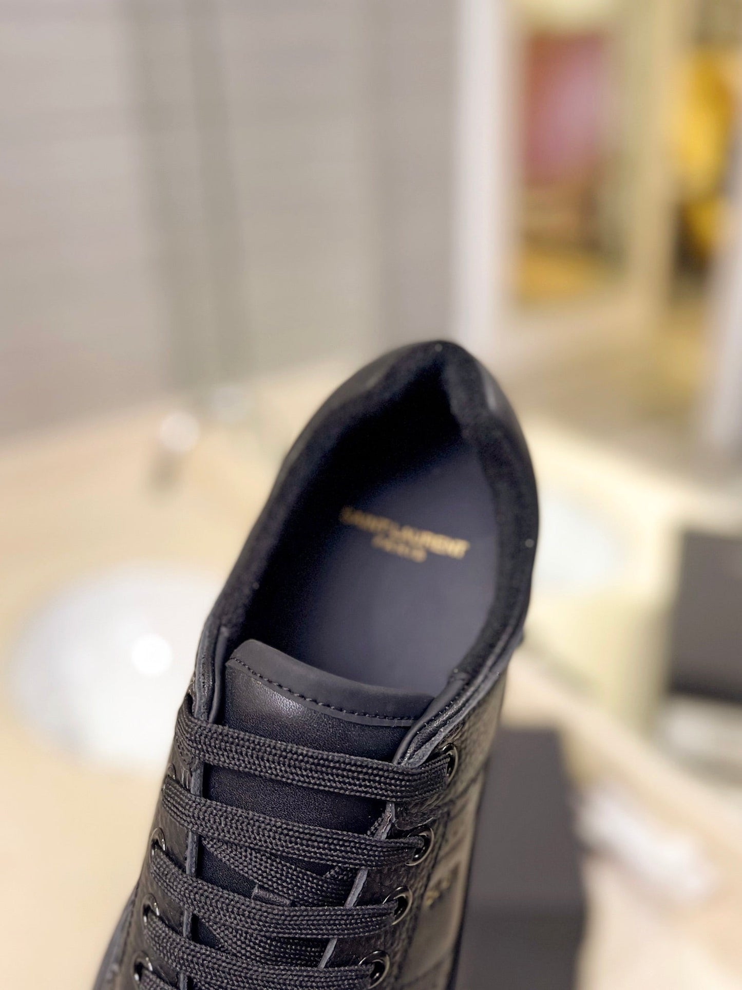 SL SL/61 SNEAKERS BLACK PERFORATED CALFSKIN