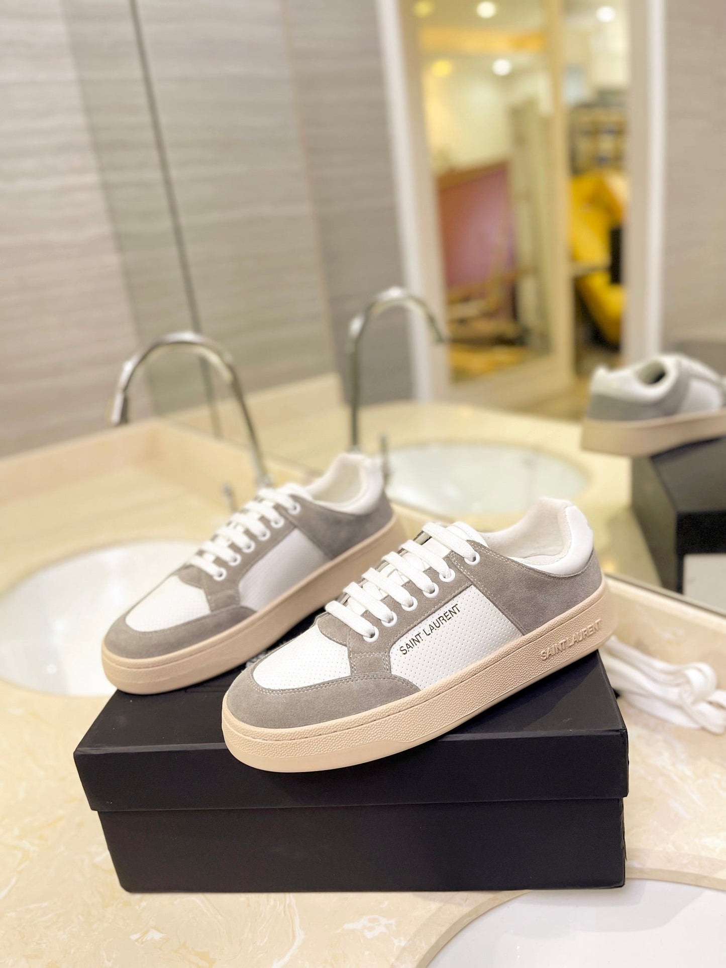 SL SL/61 SNEAKERS CAMEL SUEDE