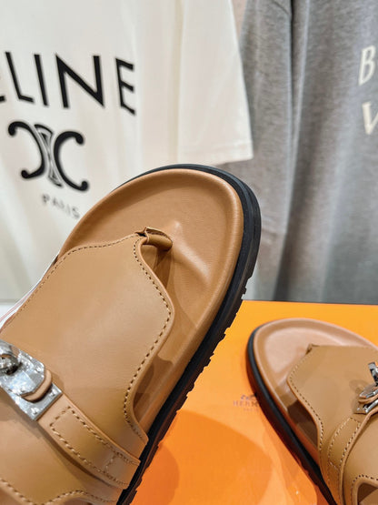 EMPIRE SANDAL CARAMEL CALFSKIN