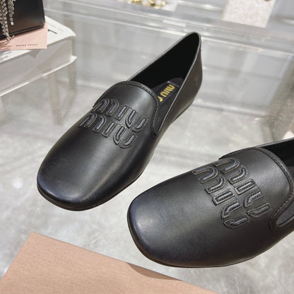 SLIP-ON SHOES BLACK COWHIDE