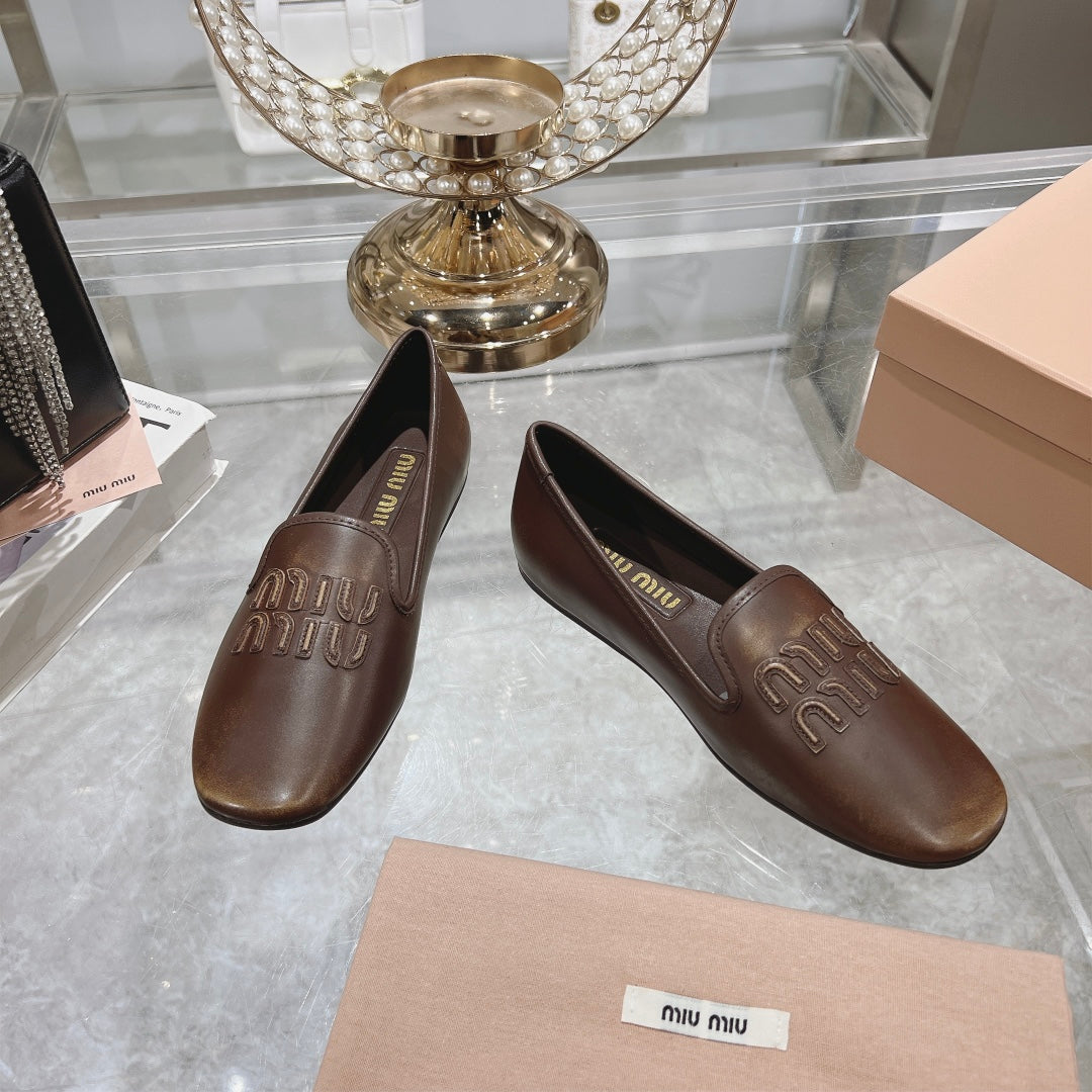 SLIP-ON SHOES CHOCOLATE COWHIDE