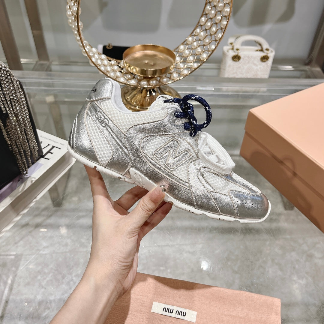 Silver Sneakers NB Cowhide