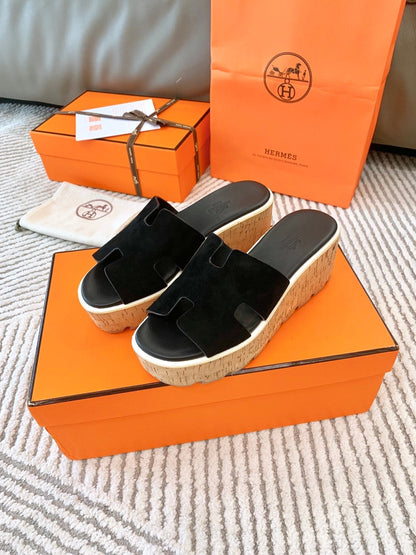 EZE 65 SANDAL BLACK SUEDE