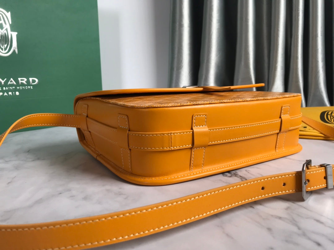 BELVEDERE MM BAG 28CM YELLOW CANVAS